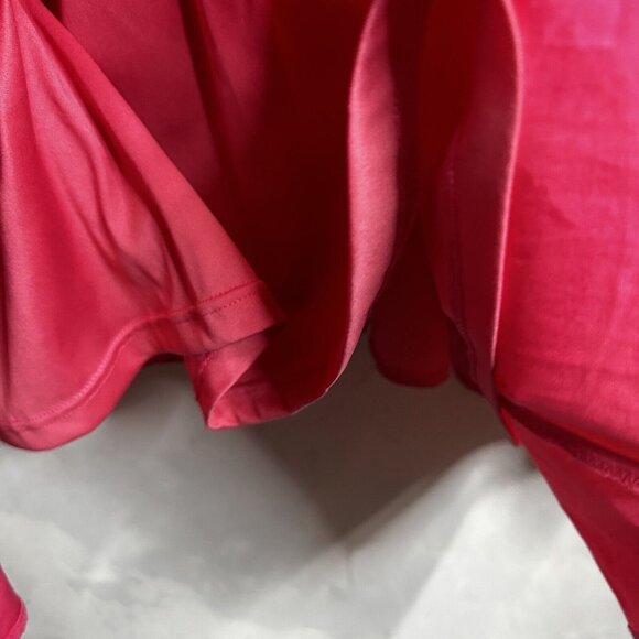 Torrid Midi Poplin Sweetheart Shirred Dress Barbiecore Pink Womens 3 - Picture 10 of 12